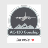 Luchtmacht AC-130 Gunship Sticker (Vel)