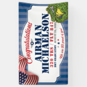 Luchtmacht Afstuderen 320 TRS Gators Mascotte 3x5' Spandoek (Verticaal)