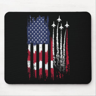 Luchtmacht Amerikaanse Vlag Patriottisch Rood Wit Muismat