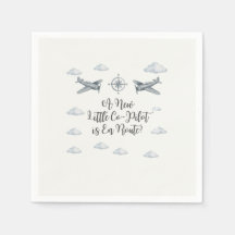 Luchtmacht Baby Shower Servetten Kleine Co-Piloot