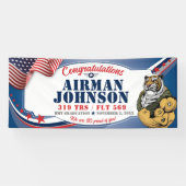 Luchtmacht BMT Afstuderen 319 TRS Tigers Spandoek (Horizontaal)