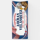 Luchtmacht BMT Afstuderen 320 TRS Eagles Military Spandoek (Verticaal)