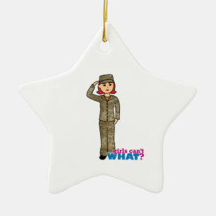 Luchtmacht Camo Red Keramisch Ornament