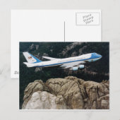 Luchtmacht Eén boven het Rushmore-Briefkaart Briefkaart (Voorkant / Achterkant)