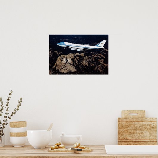 Luchtmacht Eén Mount Rushmore Poster (Keuken)