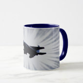 Luchtmacht F 15 Fighter Jet Art Mok Cup (Voorkant rechts)