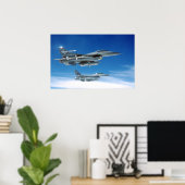 Luchtmacht F-16's Poster (Thuiskantoor)