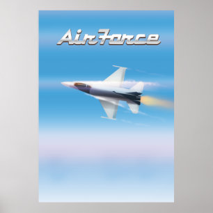 Luchtmacht Jet Poster