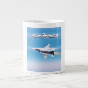 Luchtmacht Jet Poster Extra Grote Beker