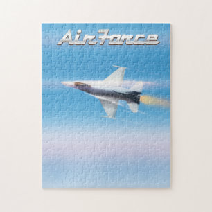 Luchtmacht Jet Poster Legpuzzel