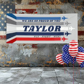 Luchtmacht Jets Militaire Afscheidsfeest Banner Si