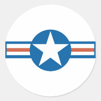 luchtmacht Logo_2 Ronde Sticker