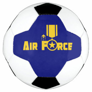 Luchtmacht Militaire Star Medal Vliegtuig Blue Gol Voetbal