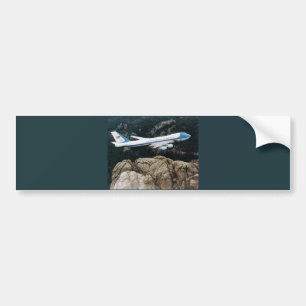 Luchtmacht One over Mt. Rushmore Bumpersticker