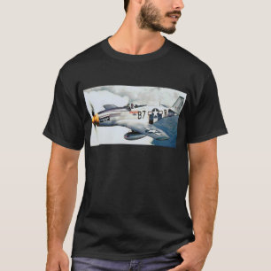  luchtmacht uit de Tweede Wereldoorlog P-51D Musta T-shirt