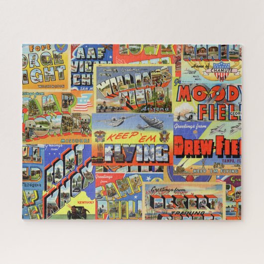  luchtmacht van het leger van de Briefkaart - Twee Legpuzzel (Horizontaal)