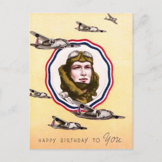 Luchtmacht Verjaardag Briefkaart (Voorkant)