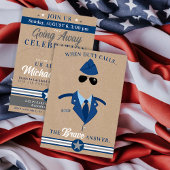 Luchtmacht weggaan Party NAVY BLAUW GRIJS Militair Kaart