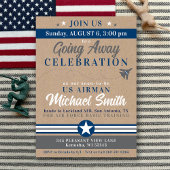 Luchtmacht weggaan Party NAVY BLAUW GRIJS Militair Kaart