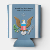 Luchtmachtdienst gepersonaliseerd blikjeskoeler (Achterkant)