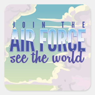 Luchtmachtposter Vierkante Sticker