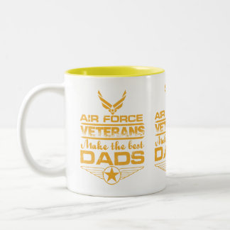 Luchtmachtveteranen worden de beste vaders Militai Tweekleurige Koffiemok