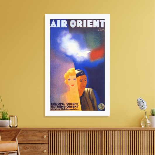Luchtoriënterend Canvas Afdruk (Insitu (Woonkamer))