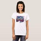 Luchtpenseel gepersonaliseerde klasse 2023 retro T T-shirt (Voorkant volledig)
