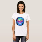 Luchtpenseelstrand Scene T-Shirt (Voorkant volledig)