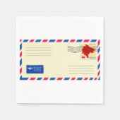 Luchtpost Envelope Papieren servetten (Voorkant)