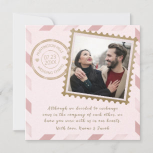 Luchtpost huwelijksaankondiging