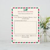  luchtpost kerstbrief aan de kerstman (Staand voorkant)