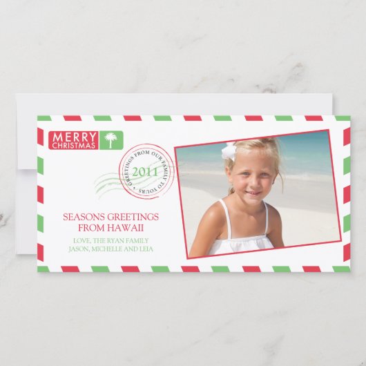 Luchtpost Kerstkaart (Voorkant)