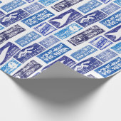 Luchtpost / par avion - transparant cadeaupapier (Hoek)