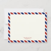 Luchtpost Save The Date Aankondiging (Achterkant)