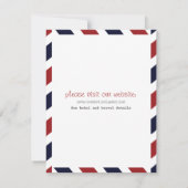 Luchtpost Viering Kaart Save the Date (Achterkant)