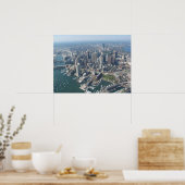 Luchtruim van Boston Skyline Poster (Keuken)