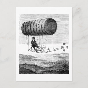  luchtschip/ballonvaarder briefkaart