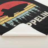 luchtschip Retro Zeppelin Shirt Sherpa Deken (3/4)