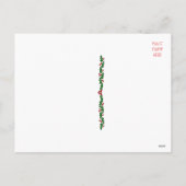 luchtschip Santa Christmas Feestdagenkaart (Achterkant)