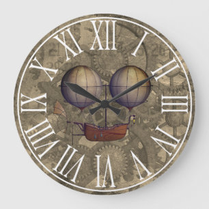  luchtschip Steampunk Diriable Grote Klok