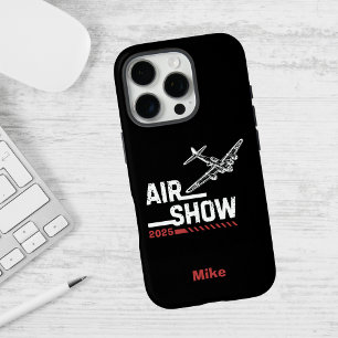 Luchtshow B-17 WWII Vintage Vliegtuig, Aangepast J iPhone 16 Pro Hoesje