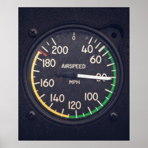 Luchtsnelheidsmeter Poster