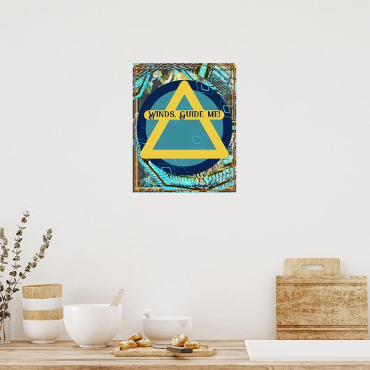 Luchtsymbool voor Windows Guide mij Poster (Keuken)