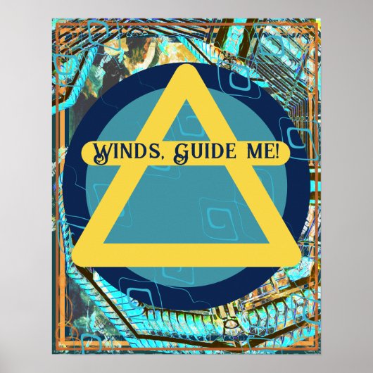 Luchtsymbool voor Windows Guide mij Poster (Voorkant)