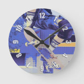 Luchttijd - Skateboarder Ronde Klok (Voorkant)