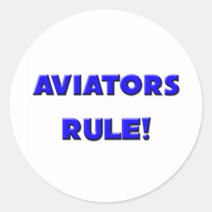Luchtvaarders Regel! Ronde Sticker