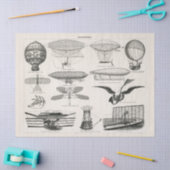 Luchtvaart (1897) Ephemera Decoupage Tissuepapier (Craft)