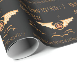 Luchtvaart. Piloot, Vliegtuig, Luchtmacht Gift Sja Cadeaupapier