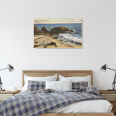 Luchtvaart rond de Rocky Coast Canvas Afdruk (Insitu (Slaapkamer))